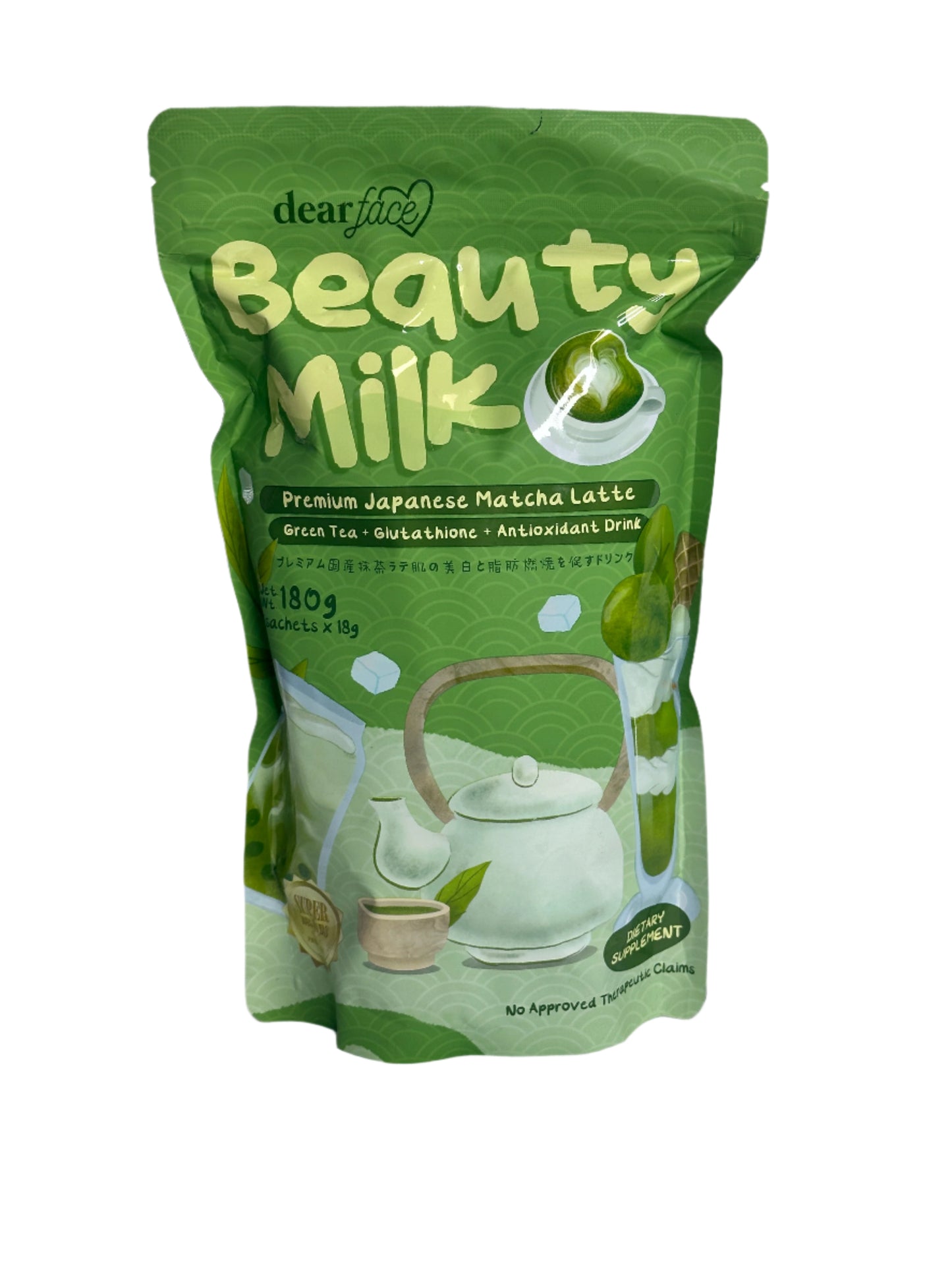 Dear Face Beauty Milk Matcha Latte