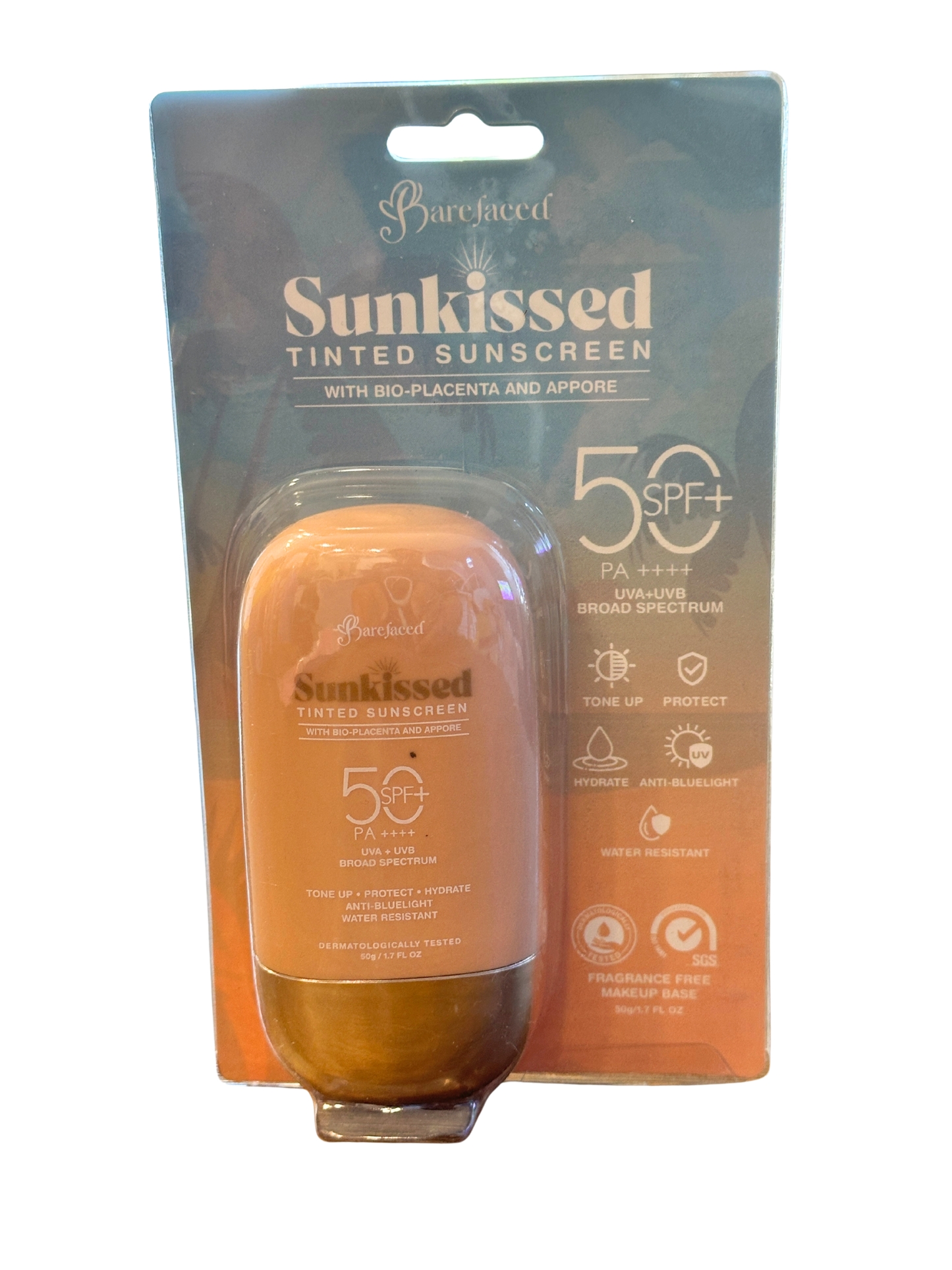 Barefaced Sunkissed Tinted Sunscreen with SPF and radiant tint