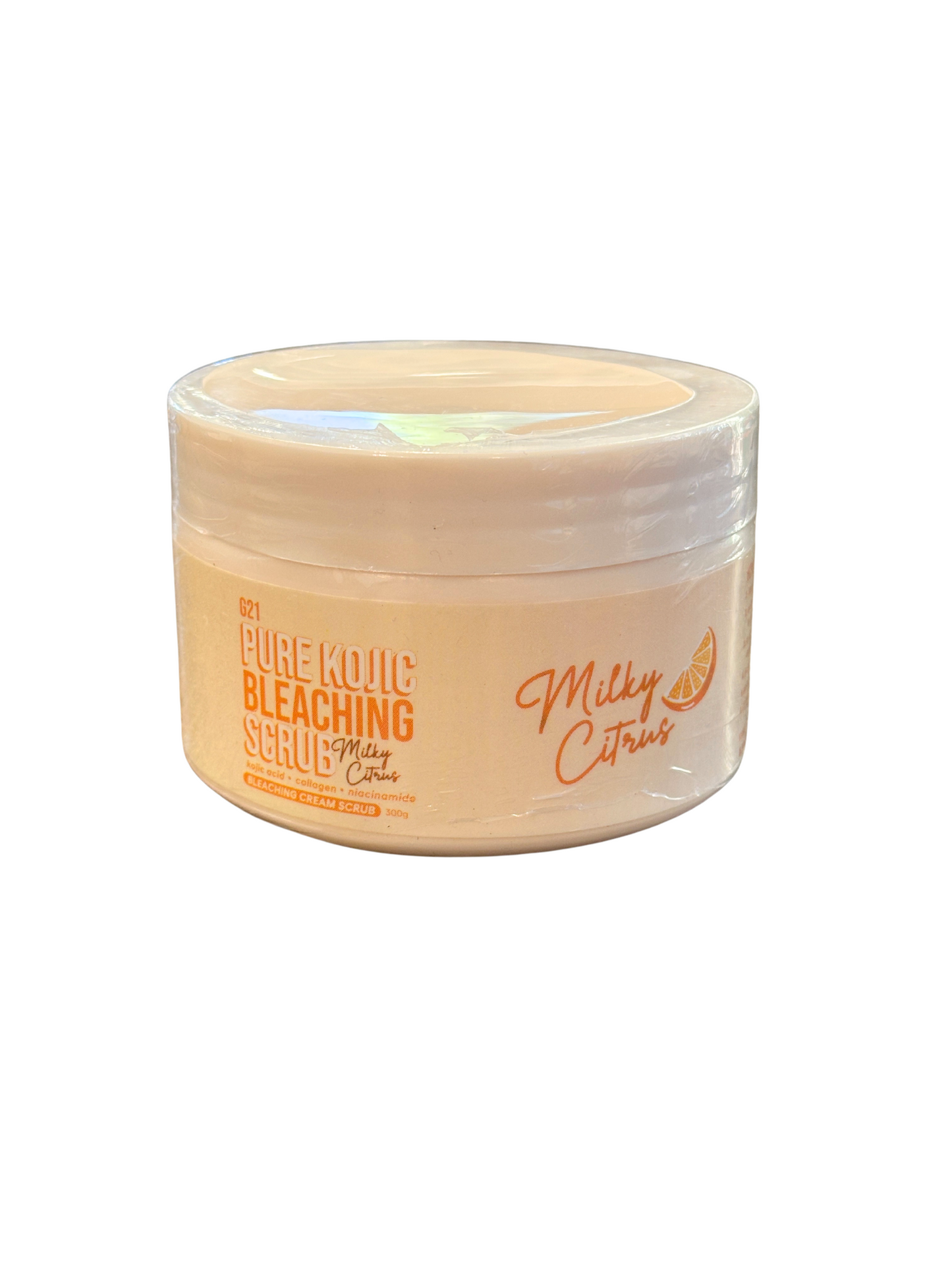 G21 Pure Kojic Bleaching Scrub Milky Citrus – Skin brightening scrub at Tindahan PH