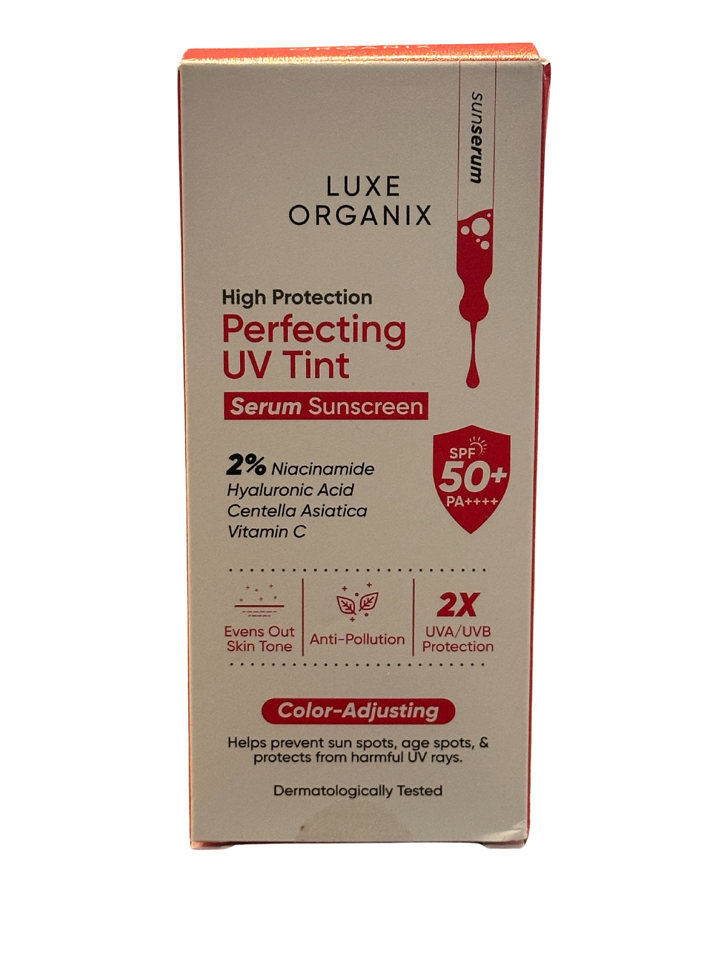 Luxe Organix Sun Serum Perfecting UV Tint SPF 50+