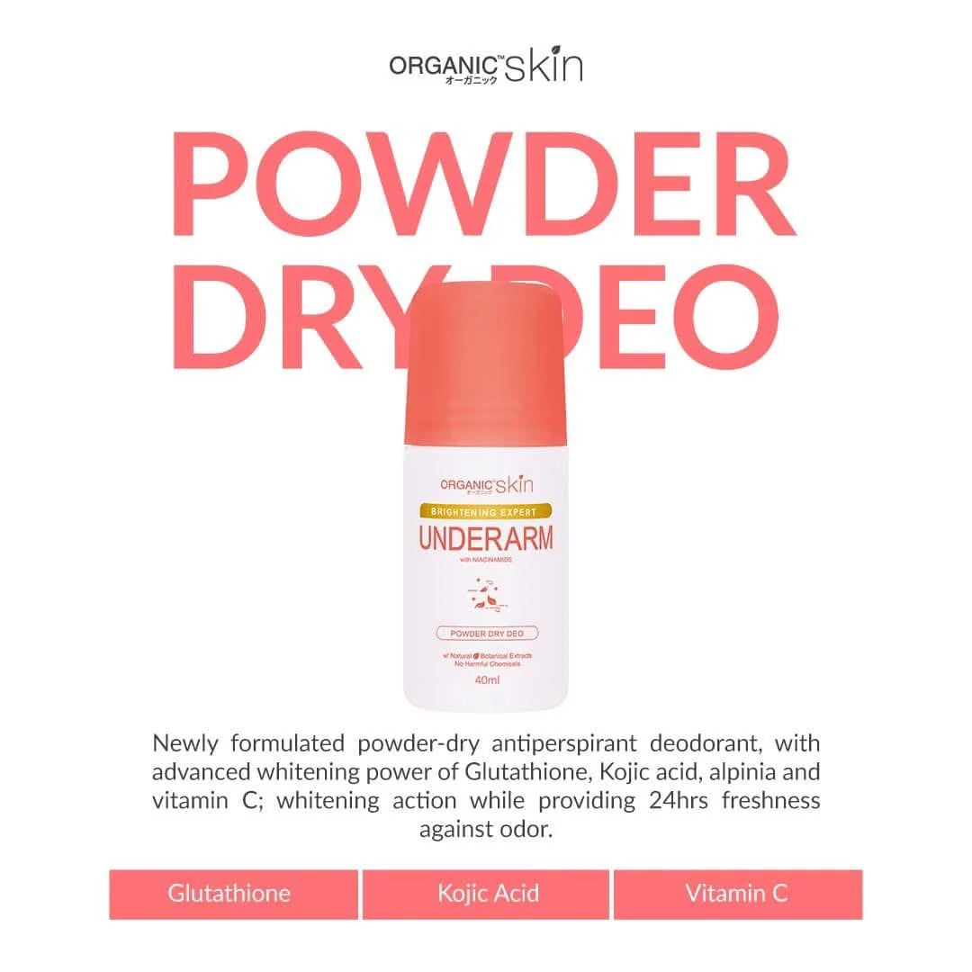 Organic Skin Underarm Powder Dry Deo for sweat-free freshness – Tindahan PH