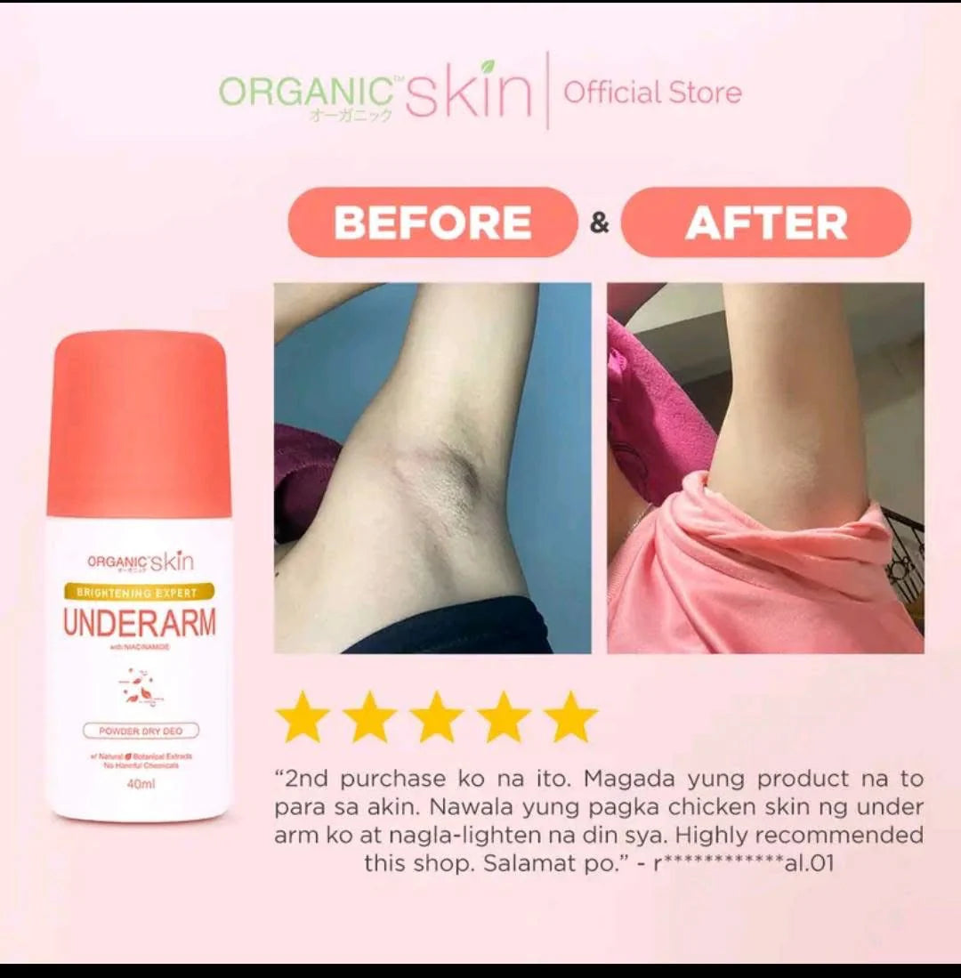 Organic Skin Underarm Powder Dry Deo for sweat-free freshness – Tindahan PH