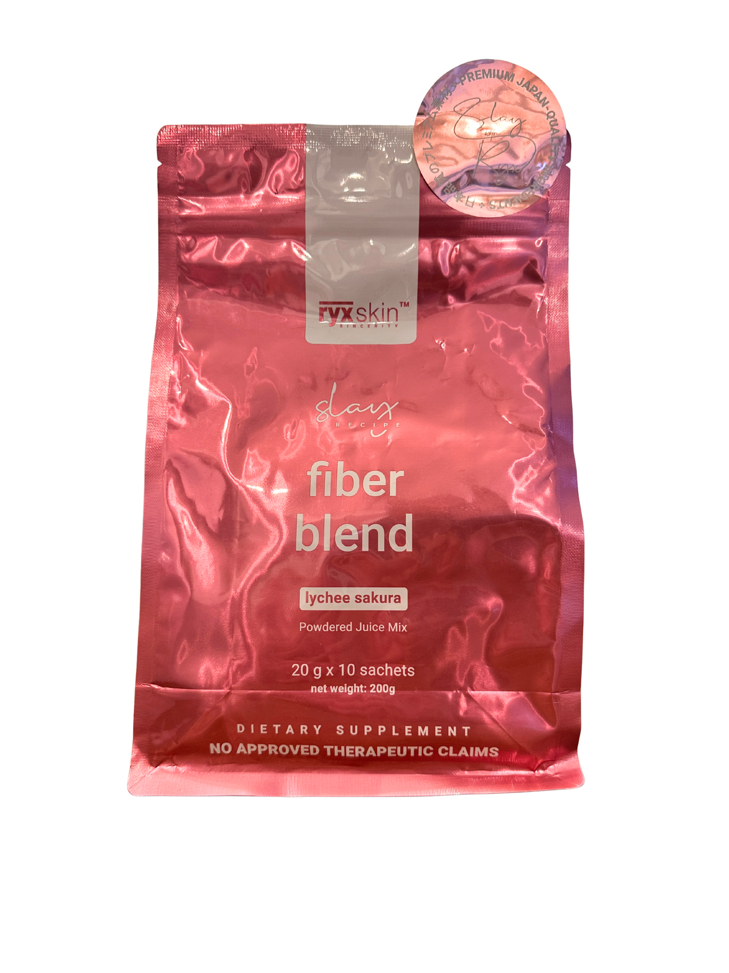 Ryx Skin Fiber Blend Powdered Juice Drink Lychee Sakura flavor