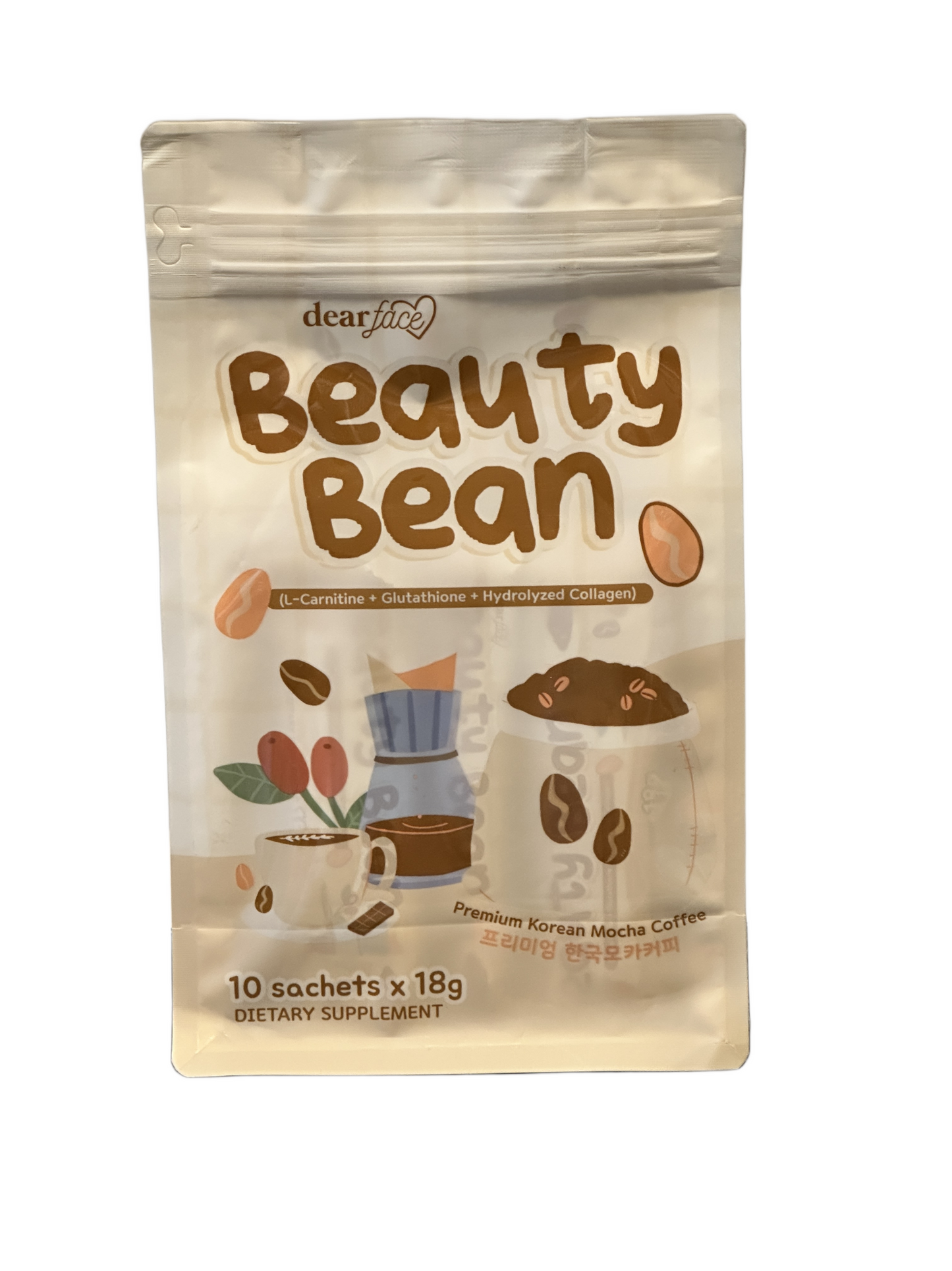 Dear Face Beauty Bean Premium Korean Mocha Coffee