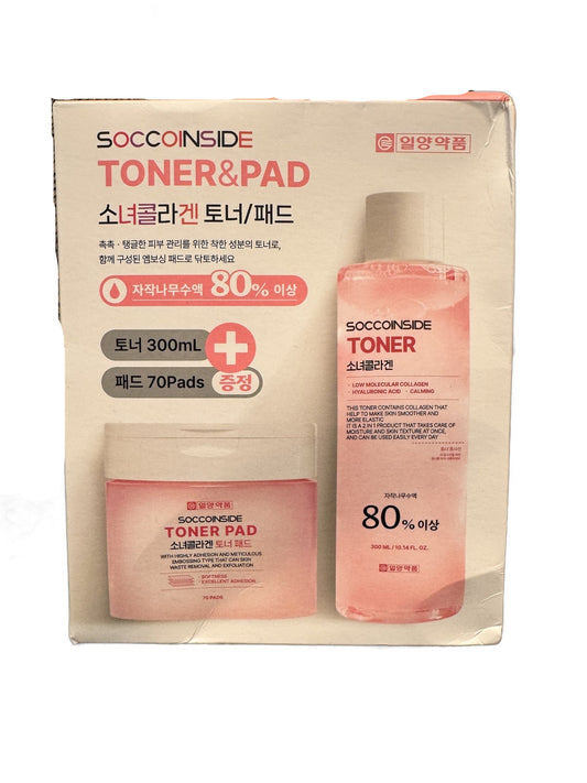 SOCCOINSIDE Girl Collagen Toner & Pad Set