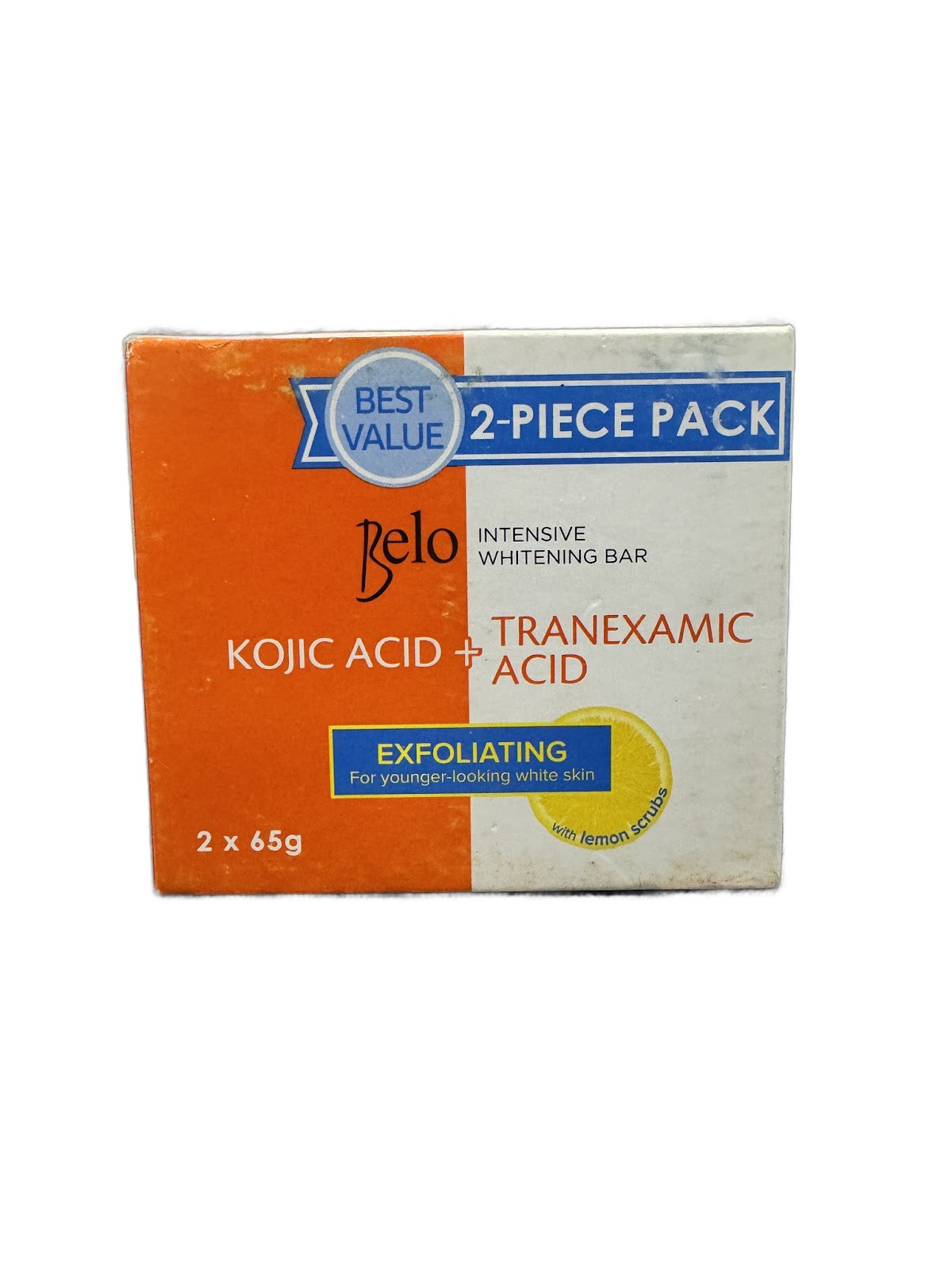 Belo Intensive Whitening Bar with Lemon Scrubs 2 x 65g