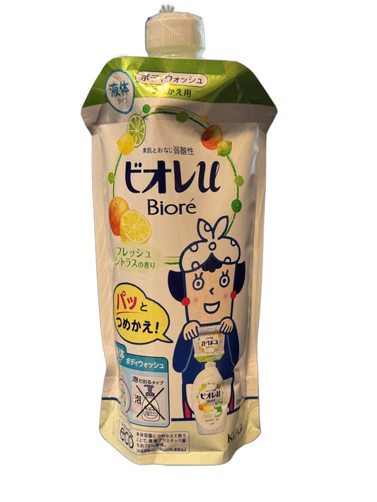 Biore U Body Wash Refill - Fresh Citrus 340ml