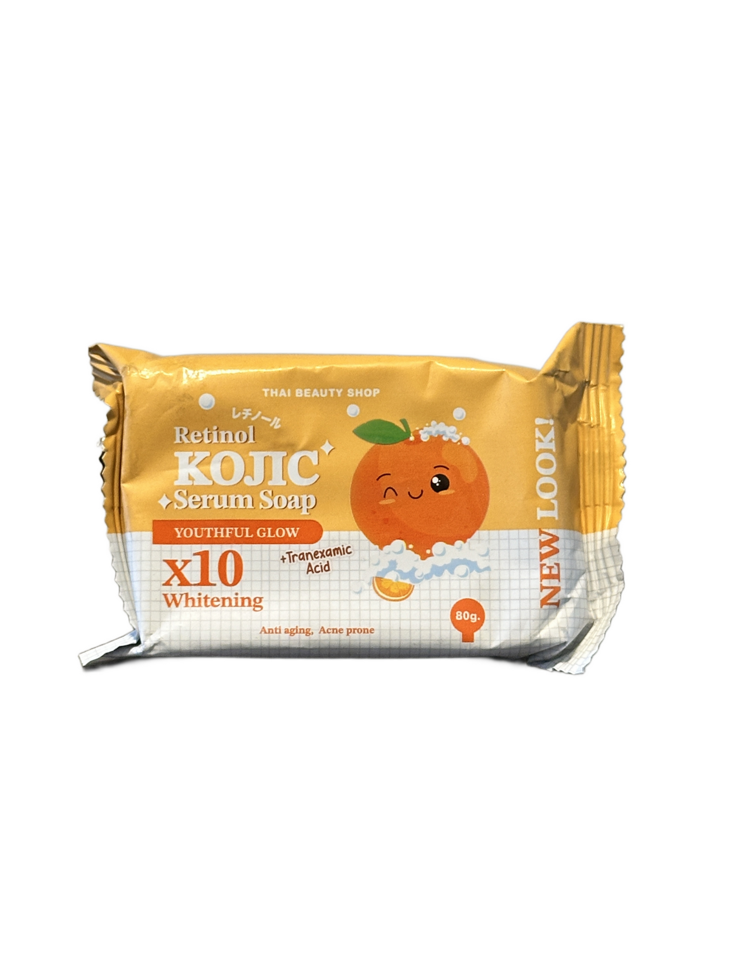 Thai Beauty Shop Retinol Kojic Serum Soap x10 Whitening