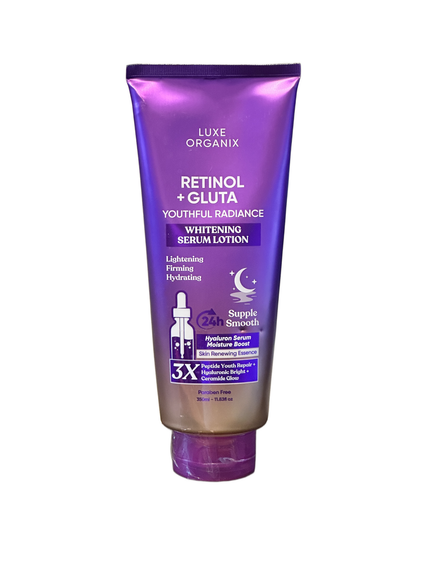 Luxe Organix Retinol +Gluta Whitening Serum Lotion | Youthful Radiance