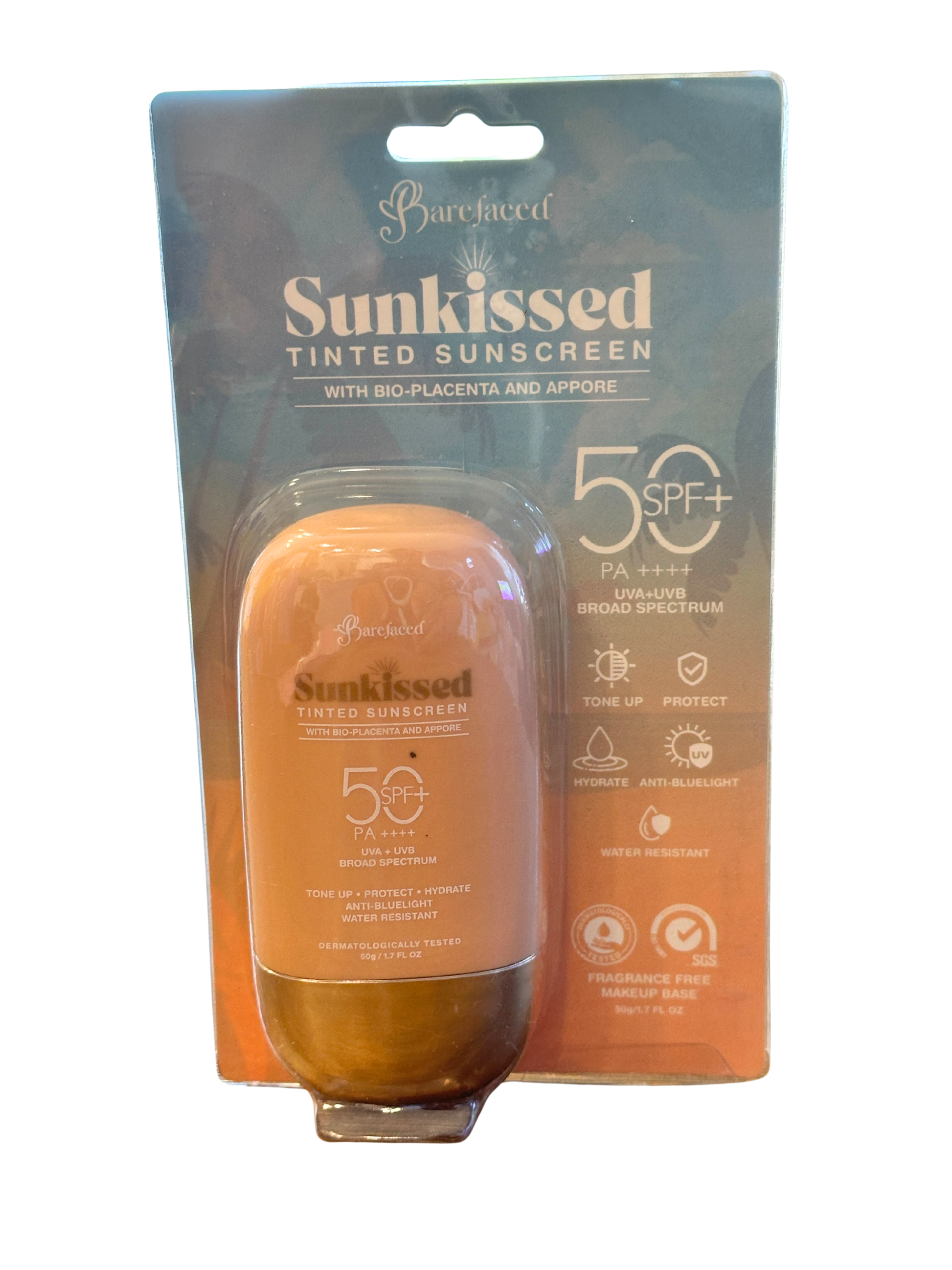 Barefaced Sunkissed Tinted Sunscreen with SPF and radiant tint