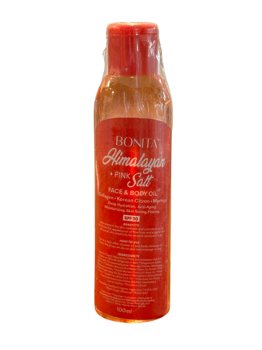 Bonita Himalayan Pink Salt Face and Body Oil SPF 30