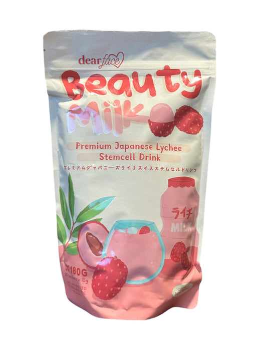 Dear Face Beauty Milk Lychee beauty drink available at Tindahan PH