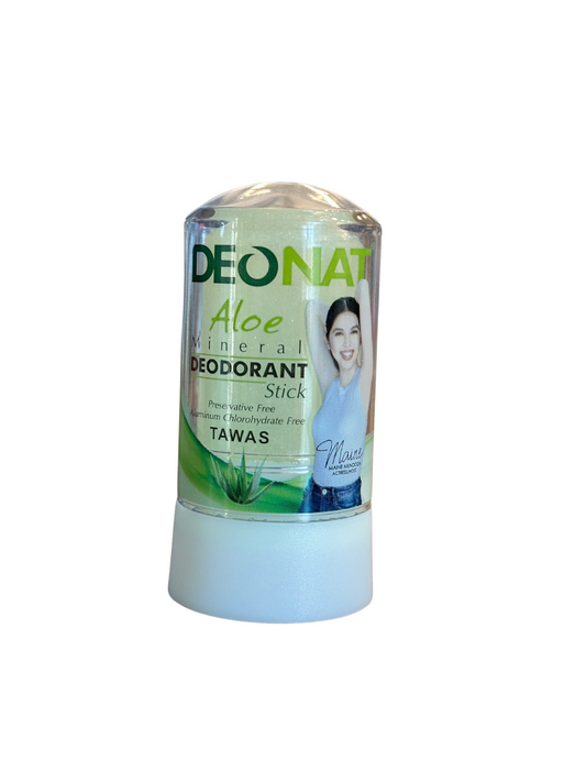 Deonat Aloe Mineral Deodorant Tawas with soothing aloe for natural protection
