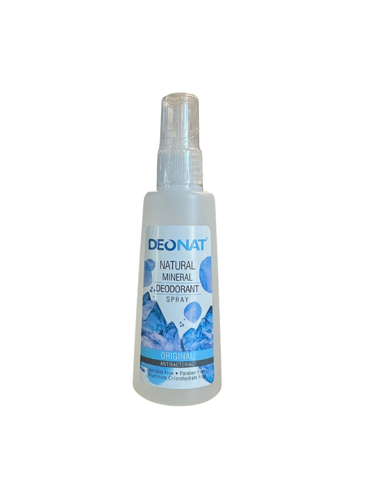 Deonat Natural Mineral Deodorant Spray for odor protection using mineral ingredients