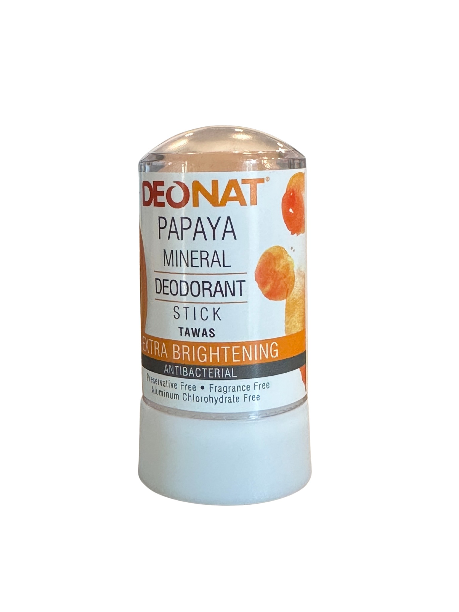 Deonat Papaya Mineral Deodorant Tawas for natural odor control and skincare