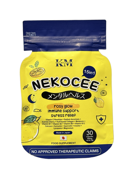 Kat Melendez Nekocee Immune Support Stress Relief Supplement for daily wellness