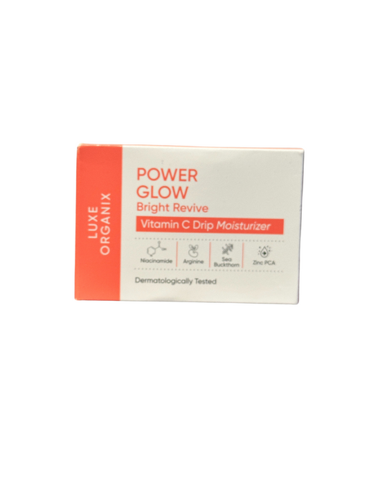 Luxe Organix Power Glow Vitamin C Drip Moisturizer for bright skin