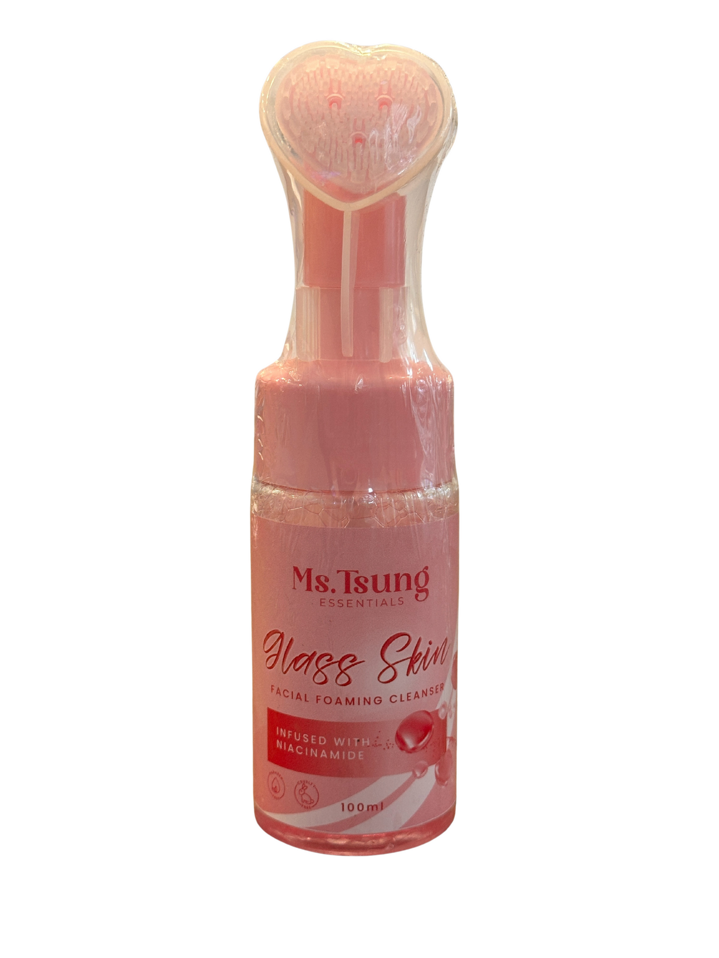 Ms Tsung Essentials Glass Skin Facial Foaming Cleanser bottle for glowing skin