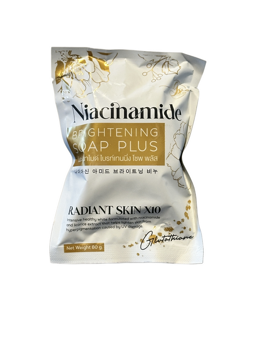 Niacinamide Brightening Soap Plus for clear and glowing skin