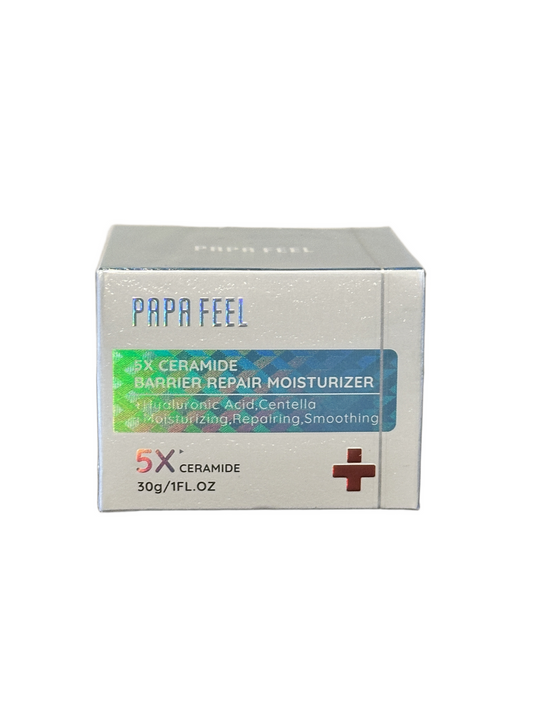 Papa Feel 5X Ceramide Barrier Repair Moisturizer for skin hydration and repair